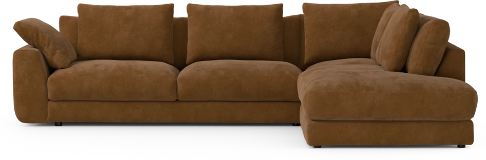 Amie - 3-sits med divan höger - Orange