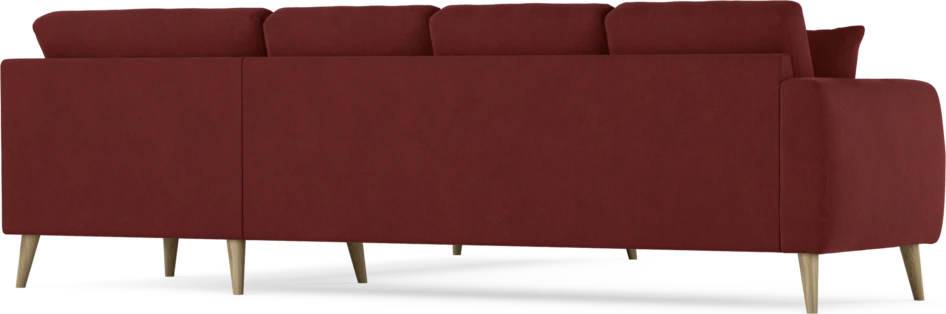 Eden - Hörnsoffa, 3+3-sits - Röd