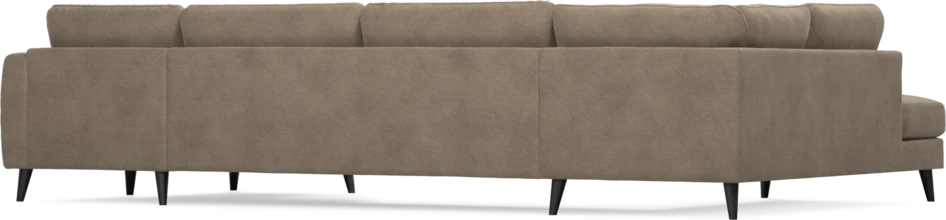 Bridge - 3-sits soffa med divan vänster och schäslong höger - Brun