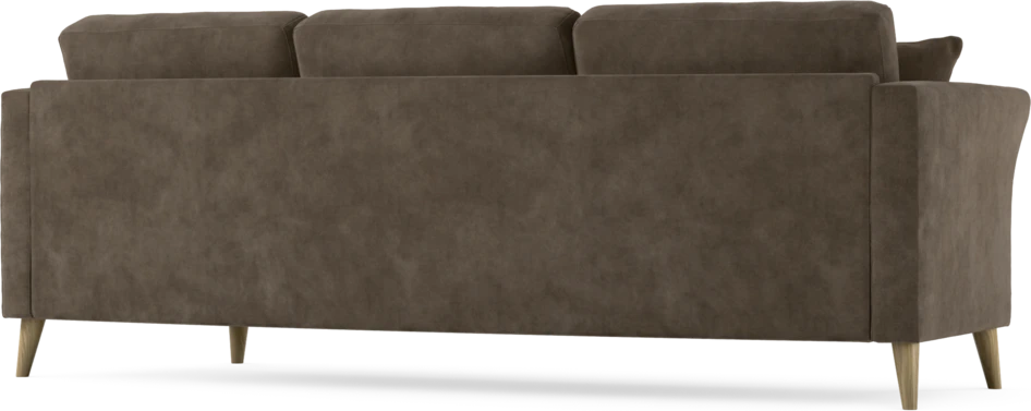 Eden - 3-sits soffa svängd - Brun