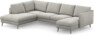 Madison Lux - 2-sits soffa med divan vänster och schäslong höger - Grå