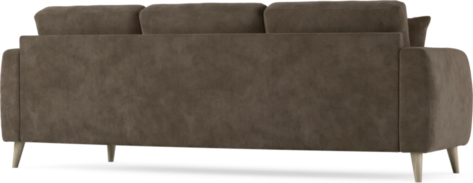 Eden - 3-sits soffa svängd - Brun