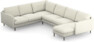 Madison Lux - Hörnsoffa med schäslong höger - Vit