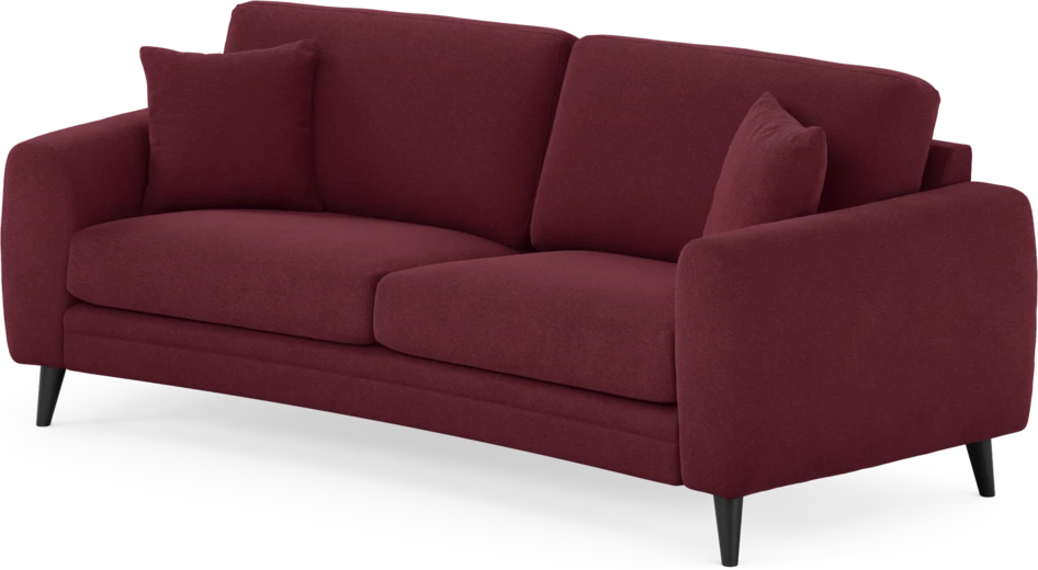 Eden - 2,5-sits soffa svängd - Röd