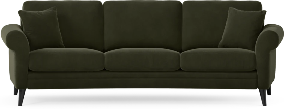 Eden - 3-sits soffa svängd - Grön