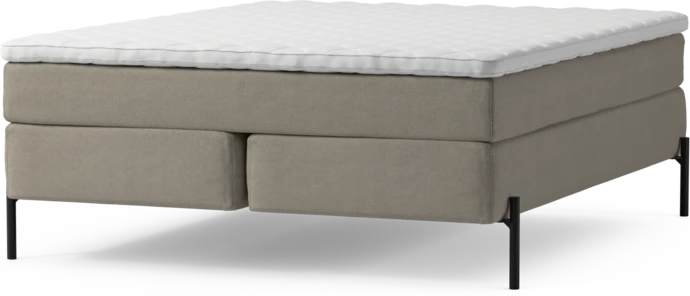 Delux Sense, Kontinentalsäng, dubbelsäng med bäddmadrass och sängben