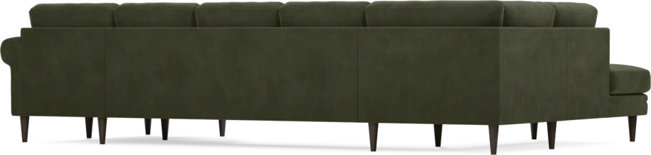 Eden - 3-sits soffa med divan vänster och schäslong höger - Grön