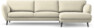 Madison Lux - 3-sits soffa med schäslong höger - Vit