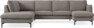 Madison Lux - 2-sits soffa med divan vänster och schäslong höger - Beige