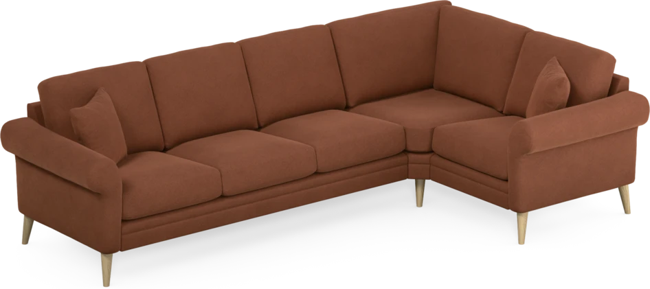 Eden - Hörnsoffa, 3+1-sits - Orange