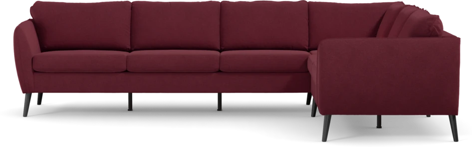 County - Hörnsoffa, 3+2-sits - Röd