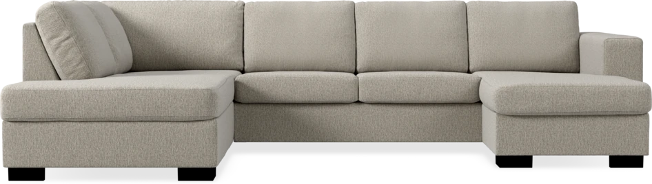 Nevada - 3-sits soffa med divan vänster och schäslong höger - Beige