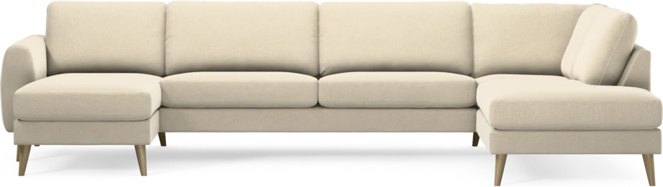 Bridge - 3-sits soffa med schäslong vänster och divan höger - Beige