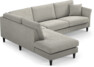 Eden - 2,5-sits soffa med divan - Grå