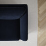 Madison Lux - 3-sits soffa med divan höger - Blå
