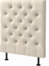Cape pikerad - Sänggavel låg, , 90-210 cm - Beige
