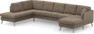 Eden - 3-sits soffa med divan vänster och schäslong höger - Brun