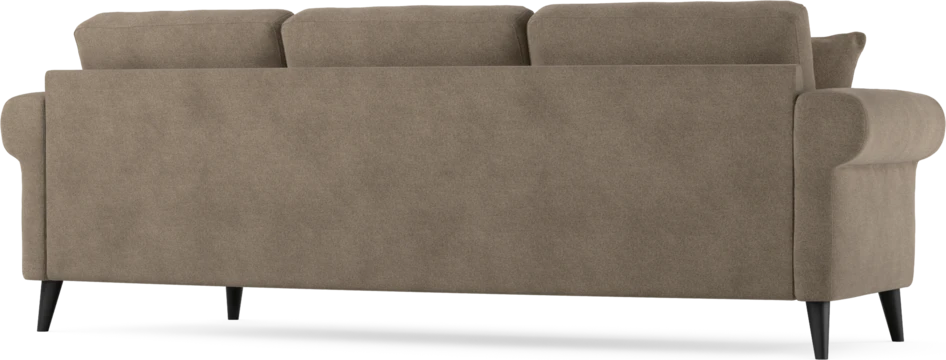 Eden - 3-sits soffa svängd - Brun
