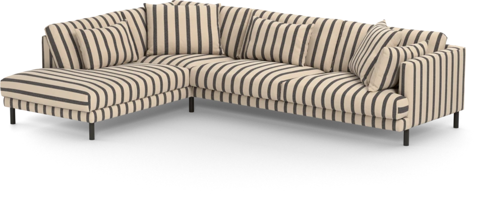 Harper - 3-sits soffa med divan vänster - Flerfärgad