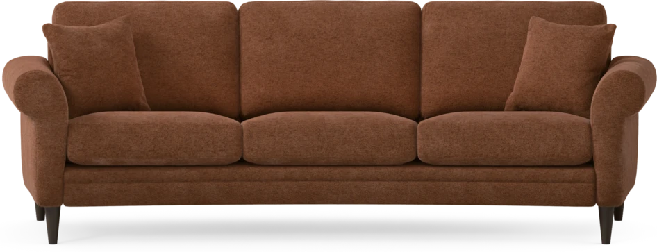 Eden - 3-sits soffa svängd - Orange