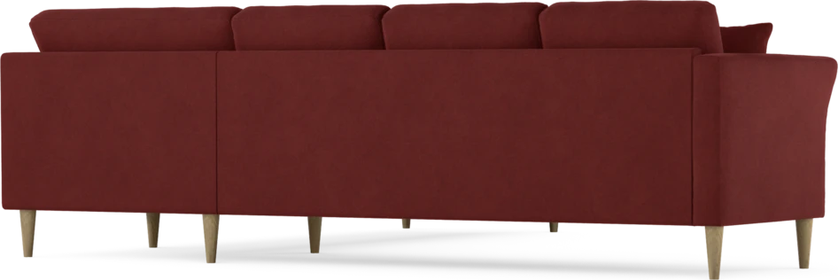 Eden - Hörnsoffa, 3+3-sits - Röd