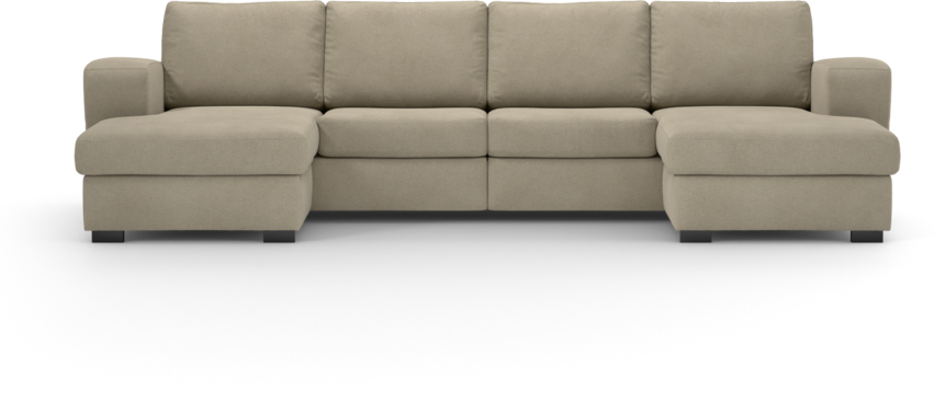 Friday - 2-sits soffa med två schäslonger - Beige