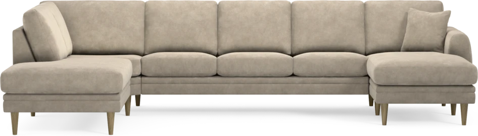 Eden - 3-sits soffa med divan vänster och schäslong höger - Beige