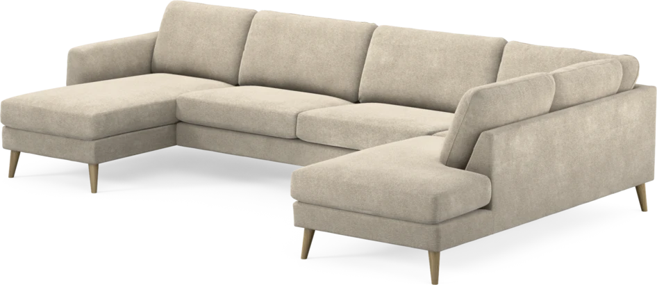 Bridge - 3-sits soffa med schäslong vänster och divan höger - Beige