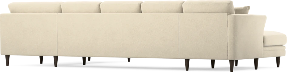 Eden - 3-sits soffa med schäslong vänster och divan höger - Beige