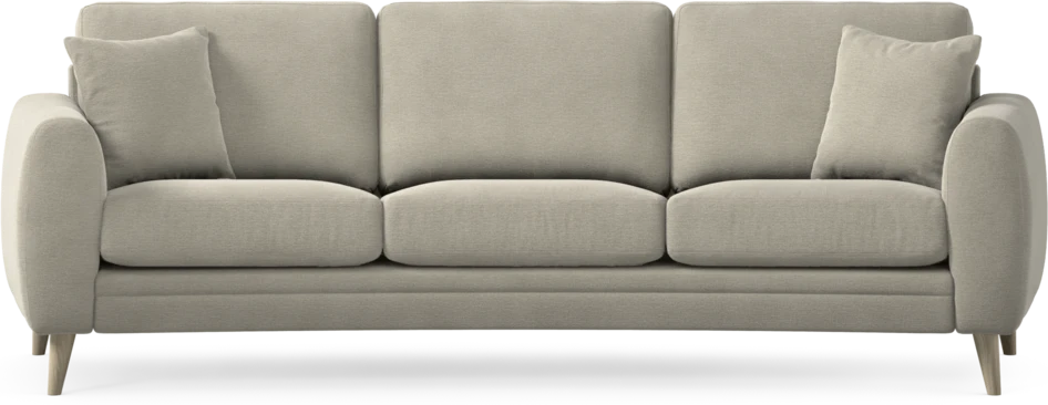 Eden - 3-sits soffa svängd - Brun