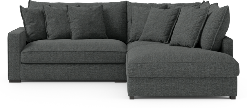 Rossi - 2-sits soffa med divan höger - Grå