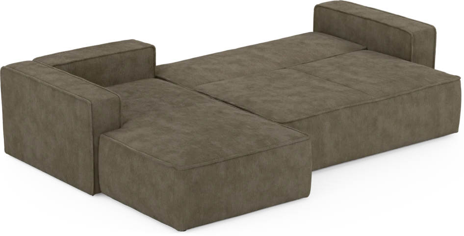 Ide - Bäddsoffa 3-sits med schäslong vänster - Beige