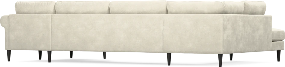 Bridge - 3-sits soffa med divan vänster och schäslong höger - Vit