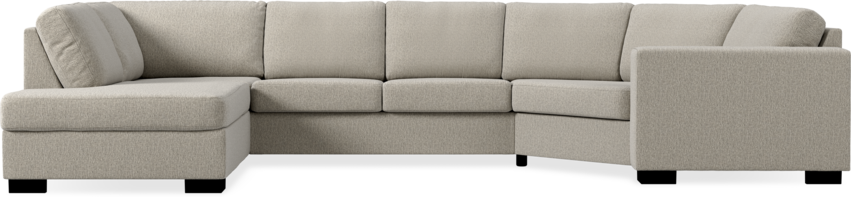 Nevada - 2-sits soffa med divan vänster och cosy hörn höger - Beige