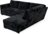 Friday - 2,5-sits soffa med divan höger - Blå