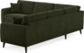 Eden - Hörnsoffa, 2,5+2,5-sits - Grön