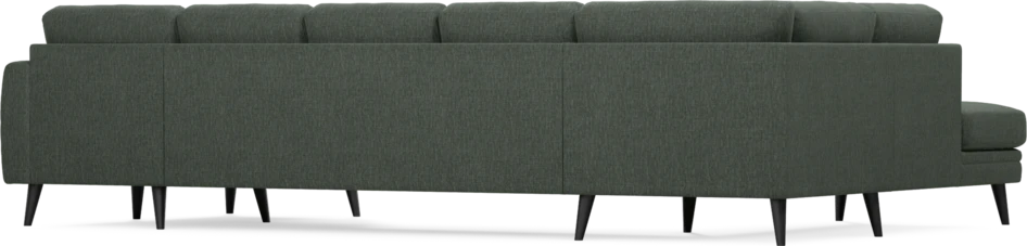 Eden - 3-sits soffa med divan vänster och schäslong höger - Grön