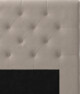 Delux Pikerad Låg - Sänggavel, 90-210 cm - Beige