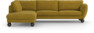 Madison - 3-sits soffa med divan vänster - Gul