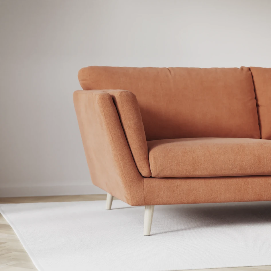 Madison Lux - Hörnsoffa med schäslong höger - Orange