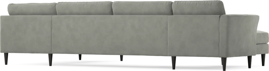 Bridge - 3-sits soffa med schäslong vänster och divan höger - Grå