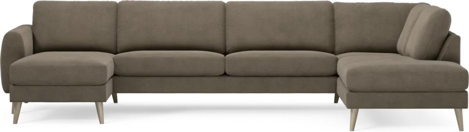 Bridge - 3-sits soffa med schäslong vänster och divan höger - Beige