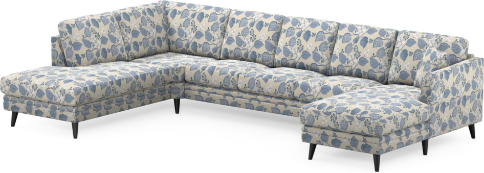 Eden - 3-sits soffa med divan vänster och schäslong höger - Flerfärgad