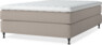 Delux Sense - Kontinentalsäng, enkelsäng 140 cm med bäddmadrass - Beige