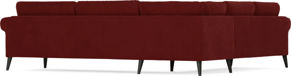 Bridge - Hörnsoffa, 2+3-sits - Röd