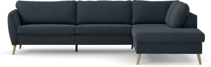 County - 2,5-sits soffa med divan höger - Blå