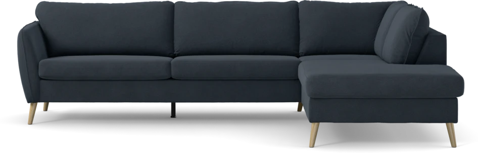 County - 2,5-sits soffa med divan höger - Blå