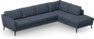 County - 3-sits soffa med divan höger - Blå