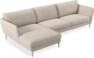 Madison Lux - 3-sits soffa med schäslong vänster - Vit
