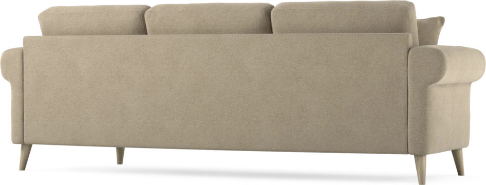 Eden - 3-sits soffa svängd - Beige